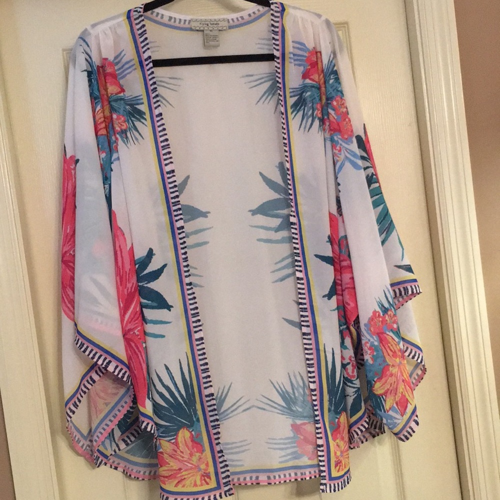 Flying Tomato • Floral Kimono • size XL • NWOT •